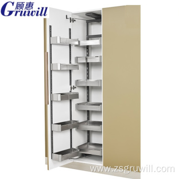 stainless steel 304 kitchen cabinet tall pantry unit